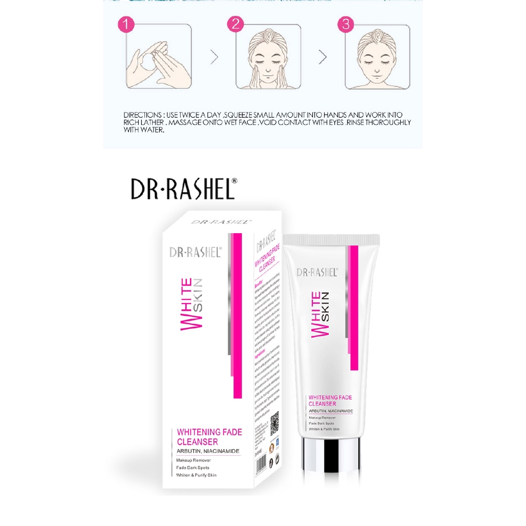 Whitening Facial Cleanser Deep Cleansing Moisturizing Blackhead Remove Brightening Complexion face cream 80ml