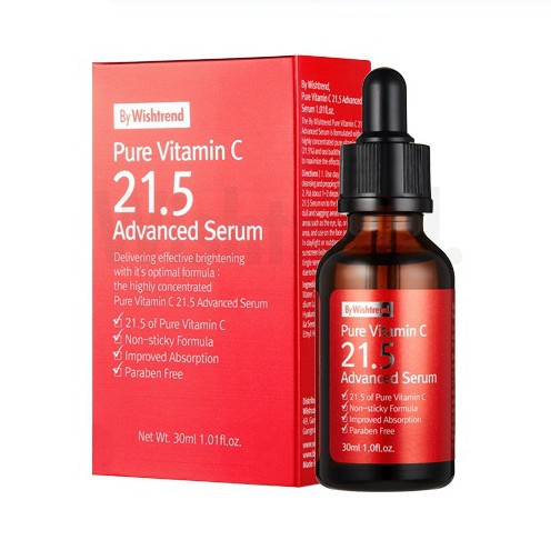 [CHÍNH HÃNG] Tinh Chất Dưỡng Trắng, Làm Mờ Thâm OST Pure Vitamin C 21.5 Advanced Serum+ 1 mặt nạ dưỡng da 3W ngẫu nhiên