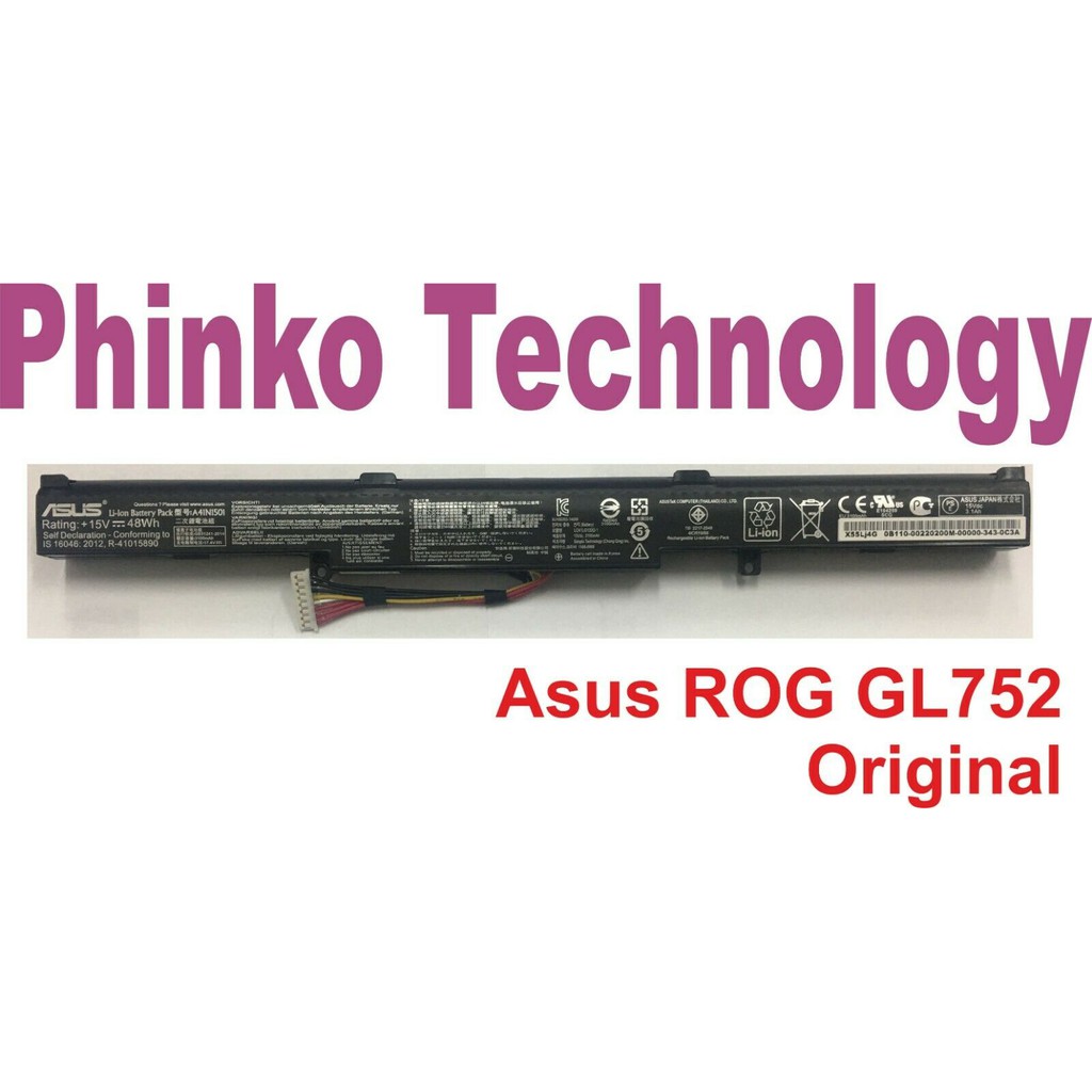 Pin Laptop ASUS ROG GL752 GL752V N552V N552VX N552 GL752VL GL752VLM GL752VW mã pin A41N1501