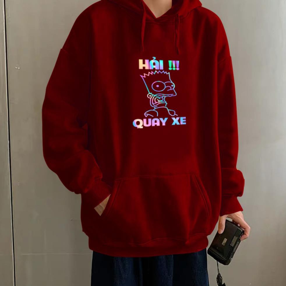 Áo Khoác Nỉ Hoodie Phản Quang Hải Quay Xe [HÀNG BAO ĐẸP] | BigBuy360 - bigbuy360.vn
