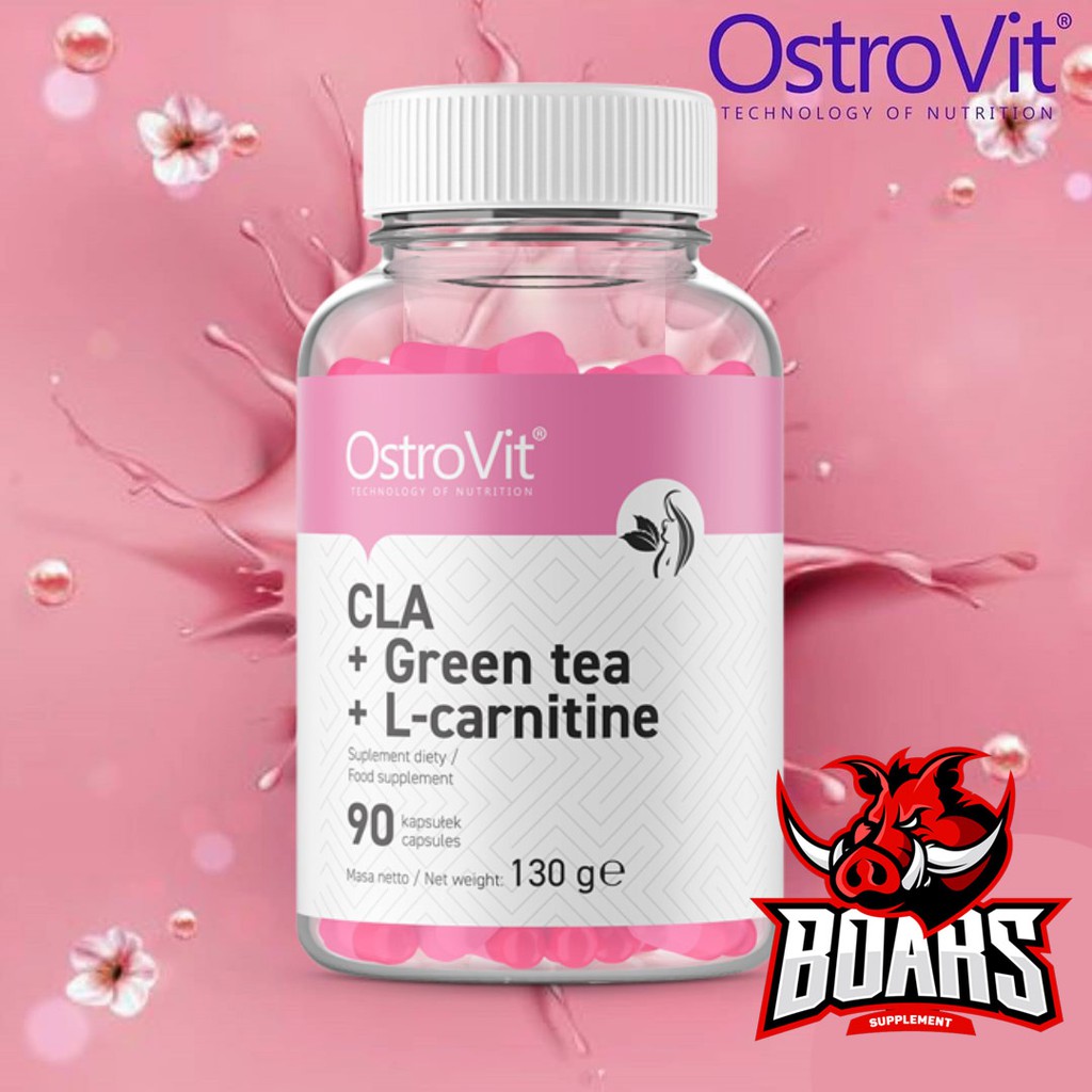 CLA + CARNITINE + GREEN TEA - HỖ TRỢ GIẢM MỠ KÊT HỢP TINH CHẤT TRÀ XANH CỦA OSTROVIT (90 VIÊN)