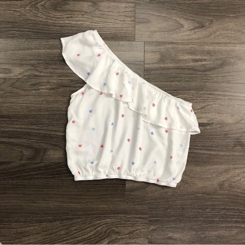 Pass New Áo Hippie Rose Marshalls Size M, L. New Tag 25$. Thanh lý áo croptop lệch vai xoè tầng siêu rẻ, siêu đẹp.