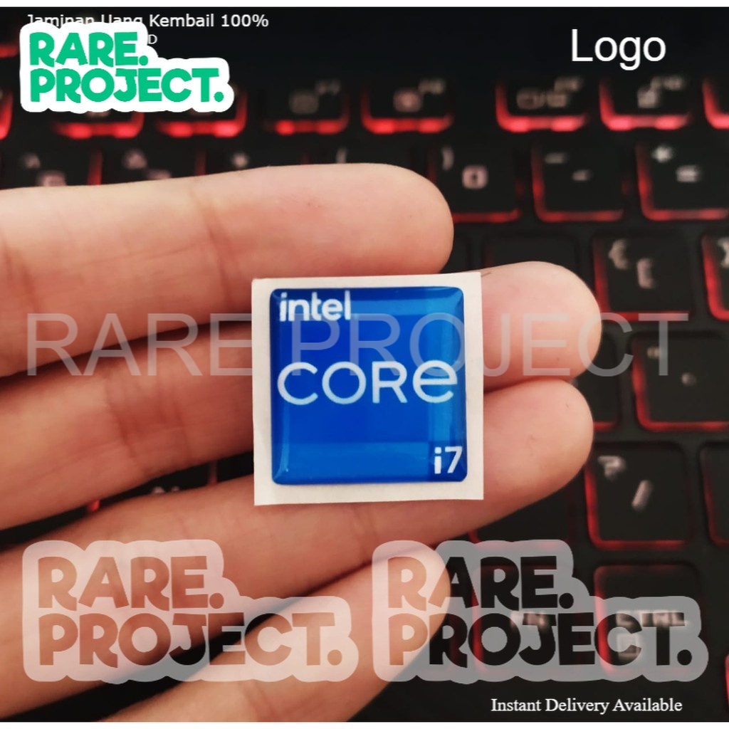 INTEL CORE i7 GEN 11 STICKERS FLEXIBLE RAISED STICKERS PC STICKERS CHEAP PROCESSOR STICKERS