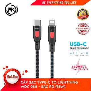 Cáp Sạc Nhanh Iphone Type C to Lightning WDC-088 - Hàng Chính Hãng