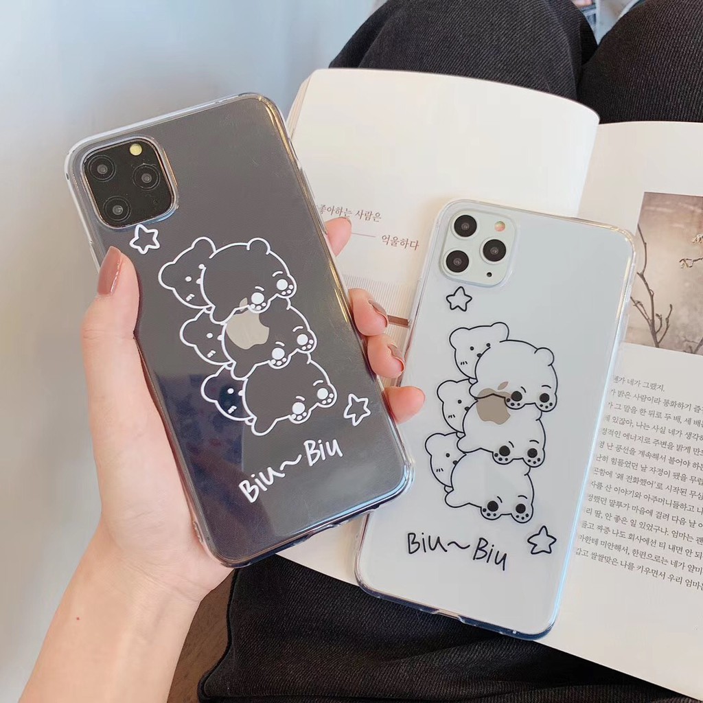 Ốp Điện Thoại Chống Rơi Hình Gấu Đáng Yêu Cho Iphone 11 Pro Max Xr Xsmax I 7 Plus I 8 Plus | BigBuy360 - bigbuy360.vn