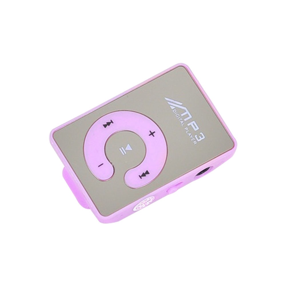 Máy nghe nhạc MP3 kích thước nhỏ gọn hỗ trợ thẻ nhớ TF có kẹp tiện dụng