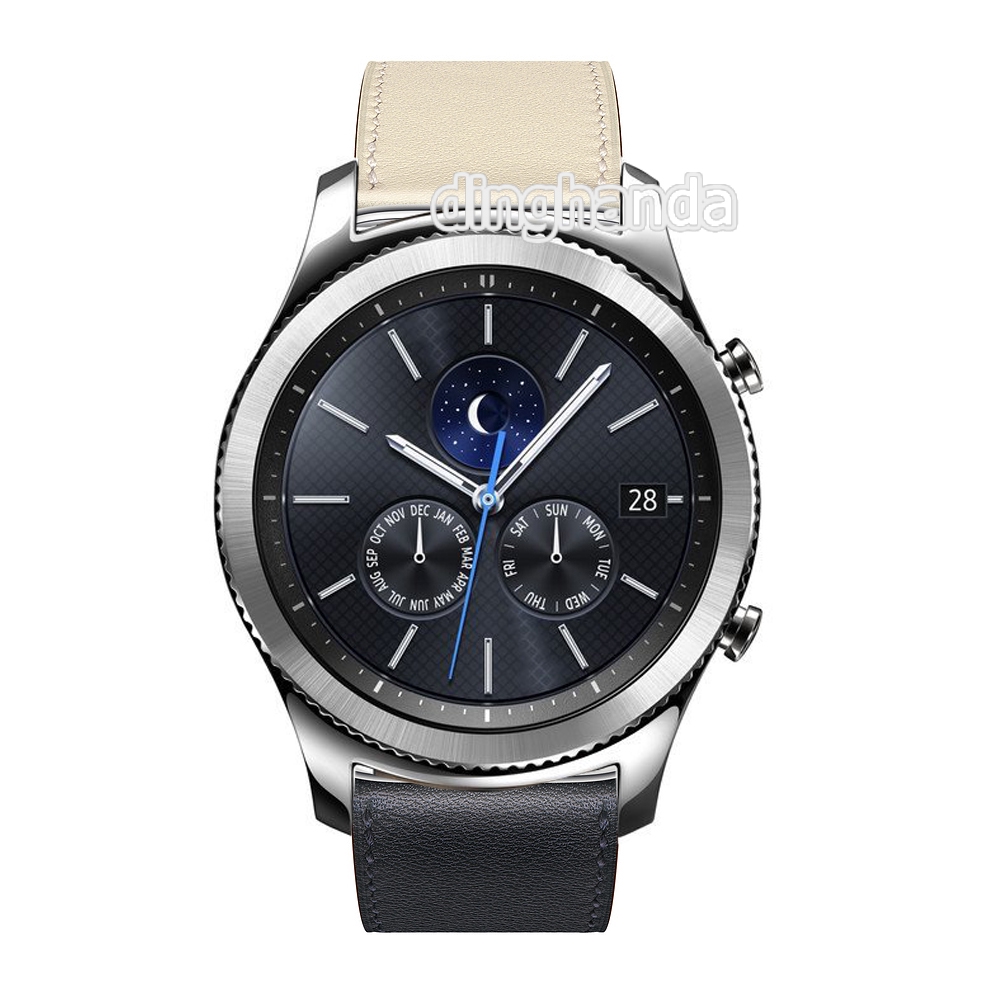 Dây đeo bằng da cho đồng hồ thông minh Samsung Gear S3 Frontier S3 Classic