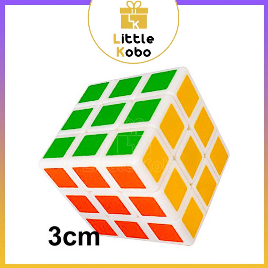 Rubik QiYi 3x3 Mini 3cm Rubic 3 Tầng Không Viền Đồ Chơi Trí Tuệ