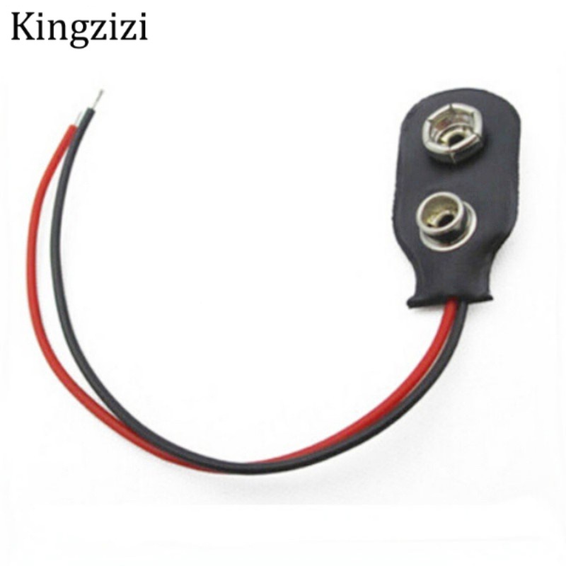 Set 10 Dây Cáp Kết Nối Pin 9V Chiều Dài 15cm