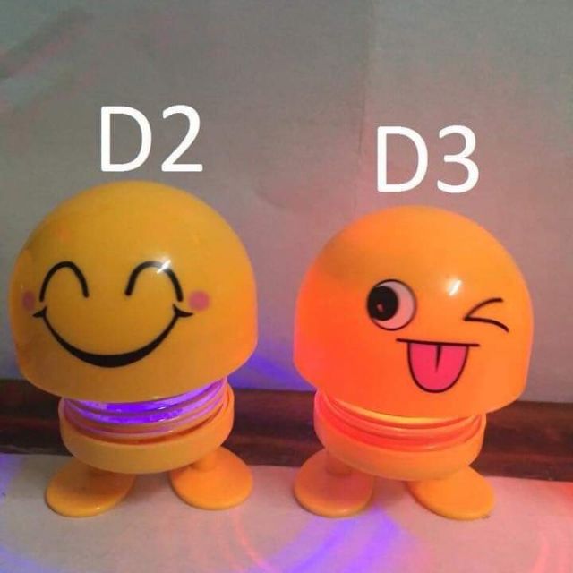 Sỉ thú nhún lò so Emoji có đèn nháy