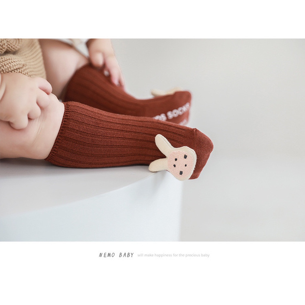 Vớ Cotton Chống Trượt In Họa Tiết Hoạt Hình Dễ Thương Thời Trang 2022 Cho Bé Sơ Sinh Từ 0-3 Tuổi