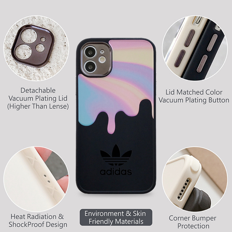 ADIDAS Ốp Lưng Điện Thoại Thời Trang Dành Cho Iphone 11 12 Pro Max 12mini Se 2020 X Xs Max Xr 8 7 Plus