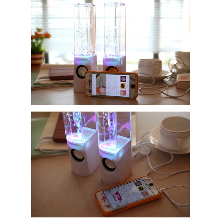 Loa Máy Vi Tính Loa Nghe Nhạc Phun Nước 3D Theo Điệu Nhạc - Loa Nghe Nhạc Mini Để Bàn