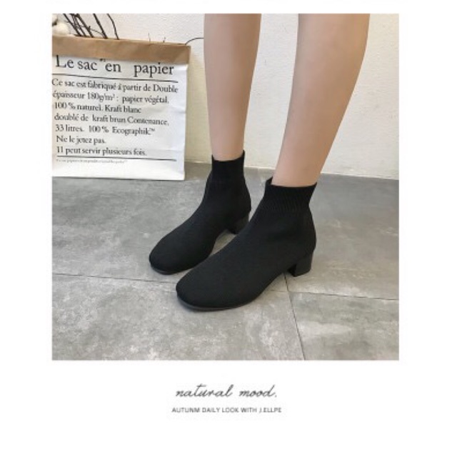 Bốt len cổ ngắn kèm ảnh thật ạh, sẵn 38,39 ah | BigBuy360 - bigbuy360.vn