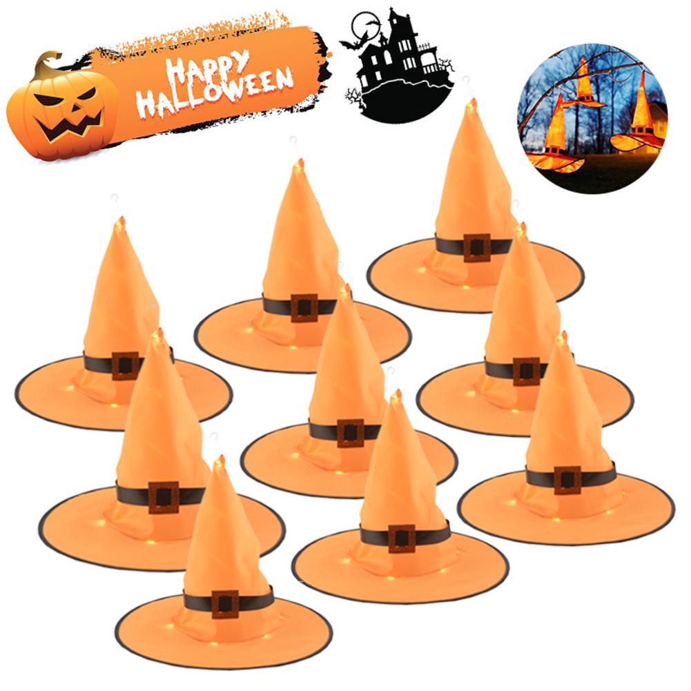 Đèn LED trang trí Halloween hình mũ phù thủy