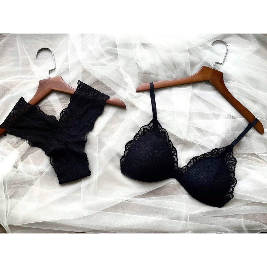 [FREE SHIP  ] 💥Bộ đồ Bra ren đen☘ hàng thiết kế sexy gợi cảm