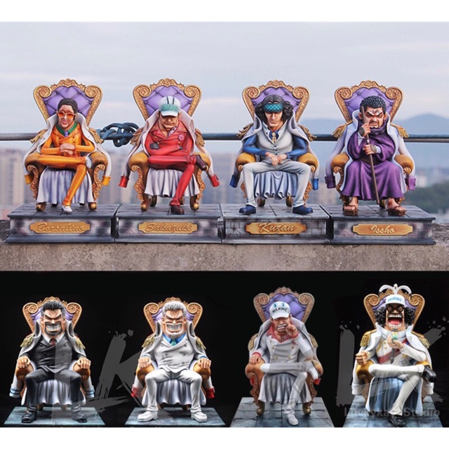 Mô hình Đô đốc hải quân trên đài xử tử Ace trong One piece
