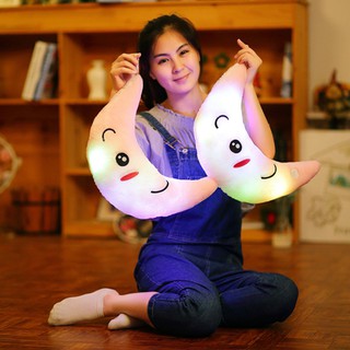 gối bông mặt trăng phát sáng