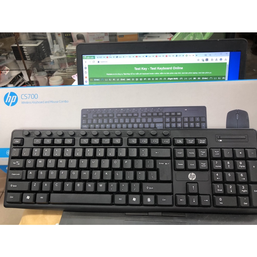 Combo Bàn phím và chuột không dây HP CS700- Thiết Kế Tinh Tế- Lướt Nhẹ Nhàng, Bảo Hành 12 Tháng- Hàng Công Ty