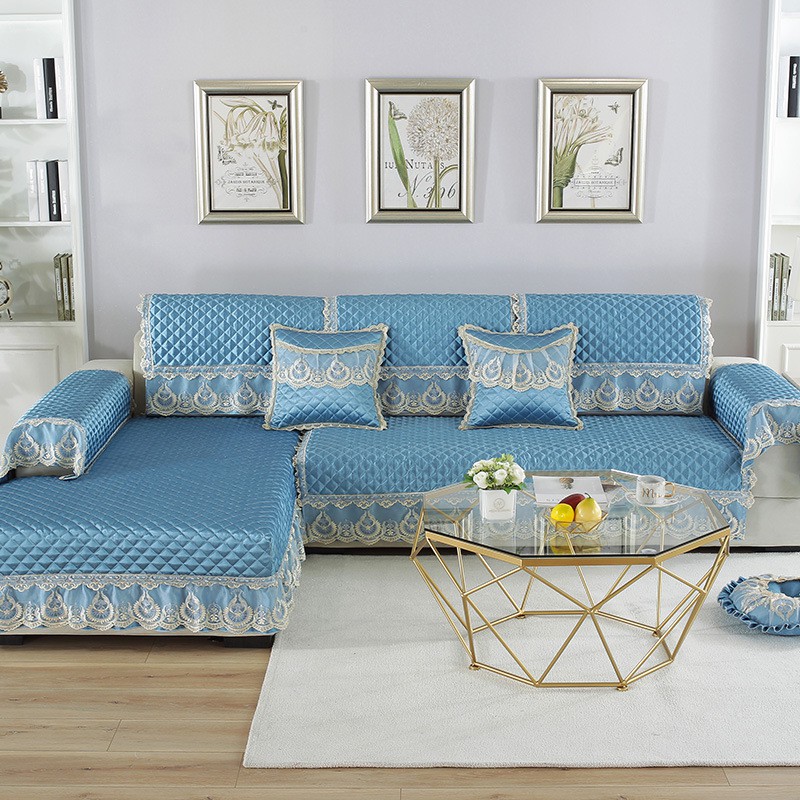 (No8) Bọc Ghế Sofa Vải Lụa Hoa Thời Trang Bốn Mùa