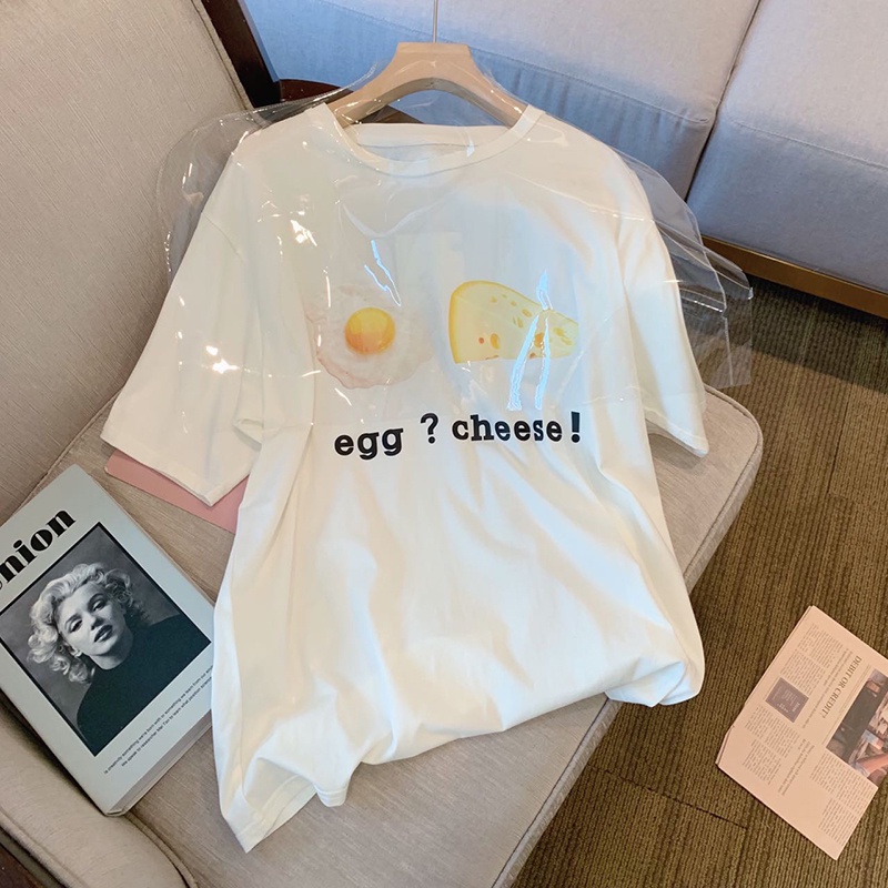 NRVP Áo Thun Nữ Tay Ngắn In Hình Phong Cách Hàn Quốc Thời Trang Mùa Hè 2022