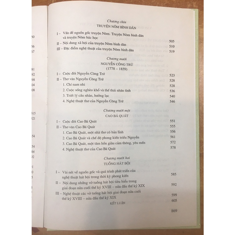 Sách - Văn Học Việt Nam (Nửa Cuối Thế Kỷ XVIII - Hết Thế Kỷ XIX)