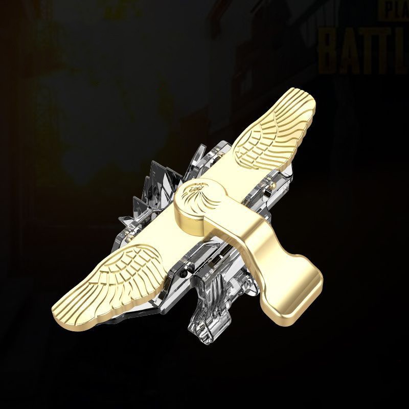 Bộ 2 nút bấm chơi game sinh tồn Pubg, Ros dòng Flying Eagle thép loại trong suốt Phặn Phặn