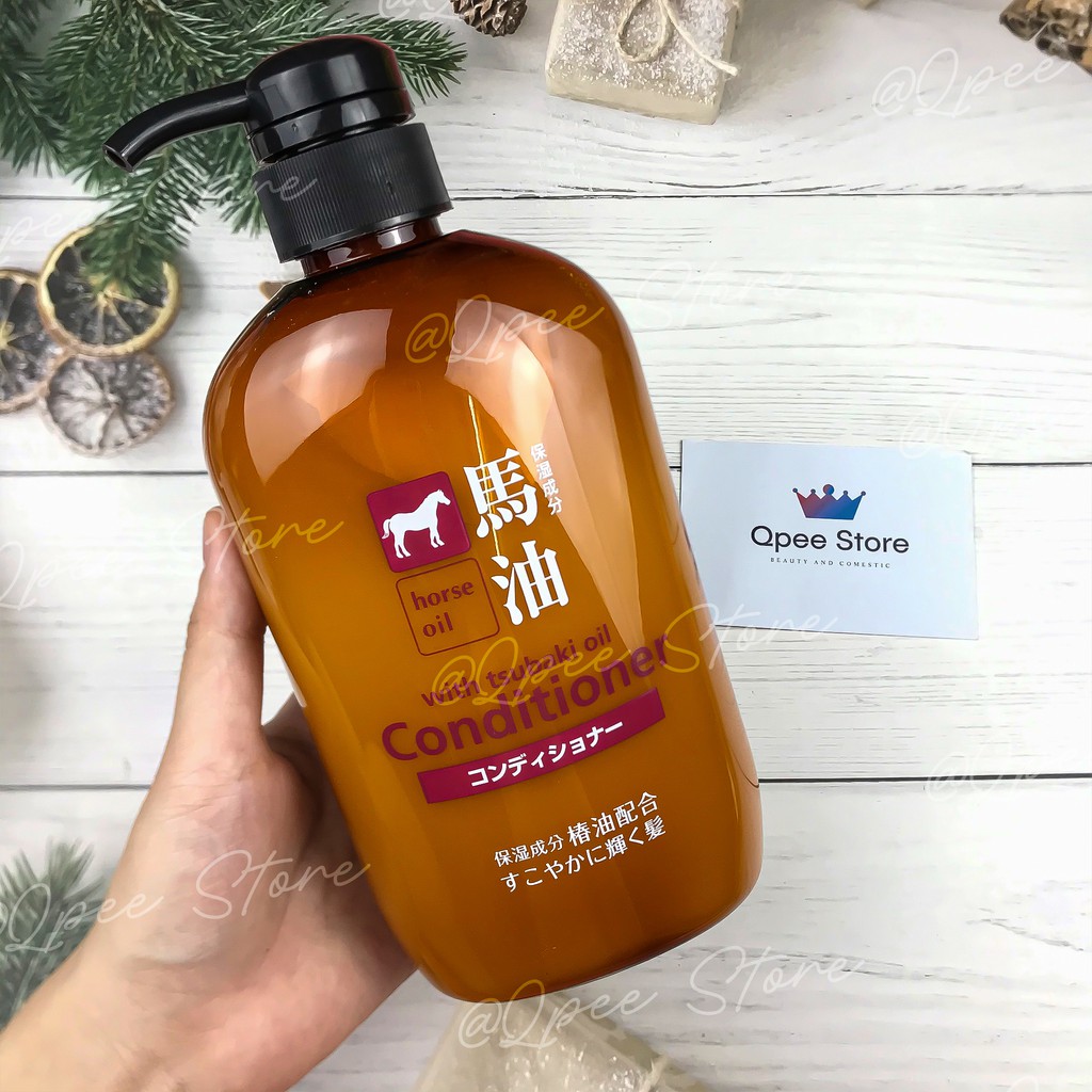 ✅[CHÍNH HÃNG] Dầu gội xả mỡ ngựa Horse Oil Nhật Bản 600ml - QPEESTORE