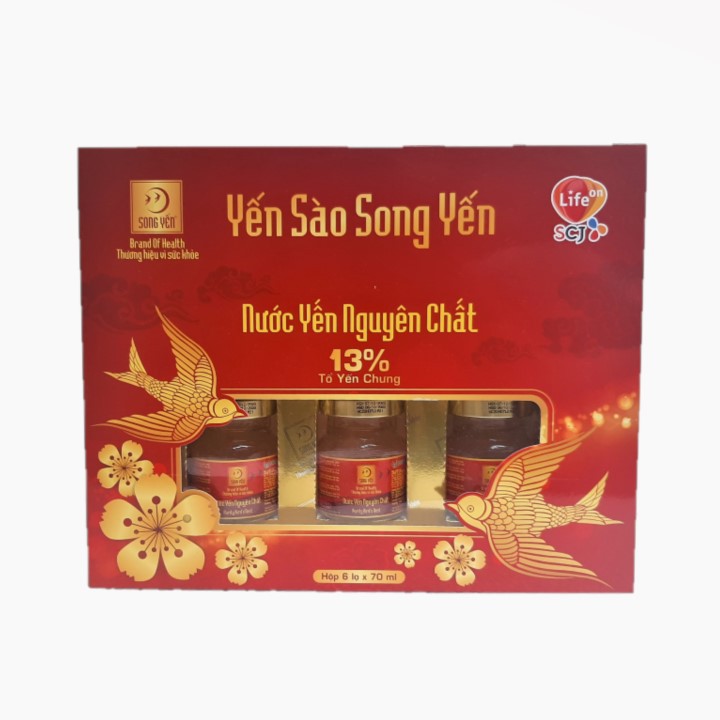 Nước yến sào Song Yến 13% tổ yến nguyên chất