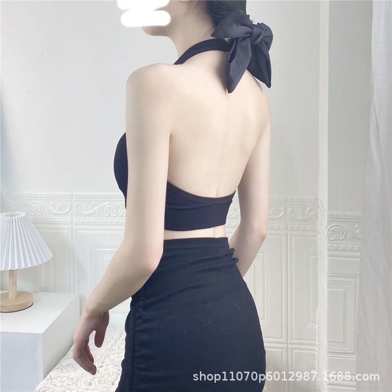 Bra Khoét Lưng Quàng Cổ Có Đệm Ngực V100