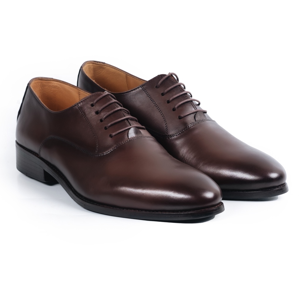 Giày Tây Cao Cấp Classic Oxfords - OF18 - Da Bò Ý Lót Trong Da Bò Mộc