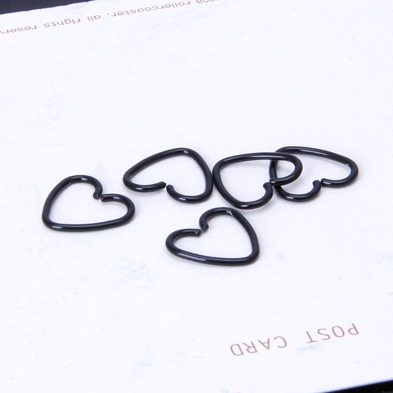 Khuyên xỏ sụn tai dạng xoắn hình trái tim thời trang cho nam và nữ