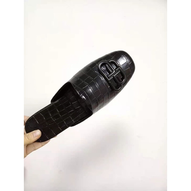 Giày sục nữ Balenciaga da thật dập vân cao cấp