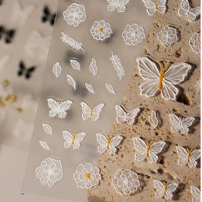 Sticker hoa lụa mẫu mới 2024