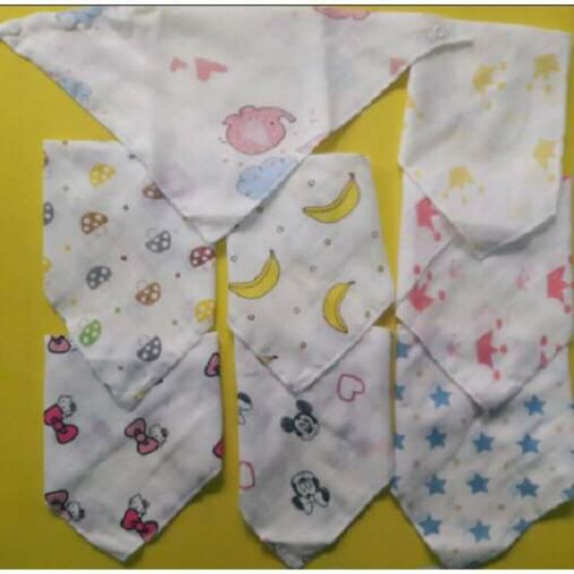 Combo 10 khăn tam giác xuất nhật quàng cổ bé việt nam