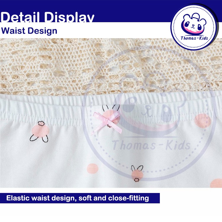 Set 2 quần lót Boxer vải Cotton cho bé gái 15-50kg