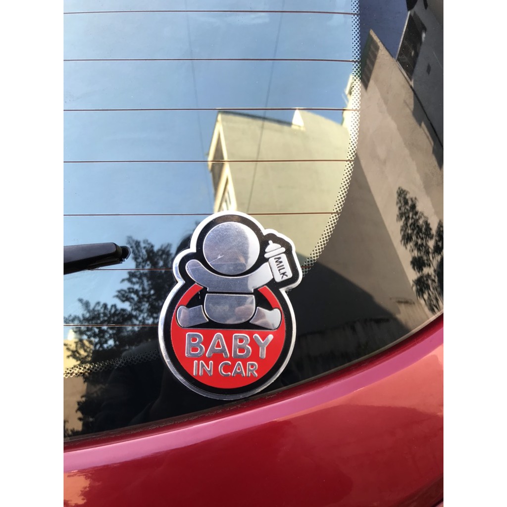 Logo báo có em bé trong xe ô tô - BABY IN CAR