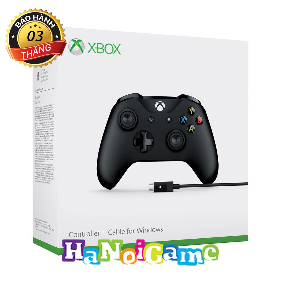 TAY CHƠI GAME XBOX ONE S KÈM DÂY CÁP USB (BLACK) chơi game tối ưu cho PC, FO3, FO4 | TOP BÁN CHẠY ✔