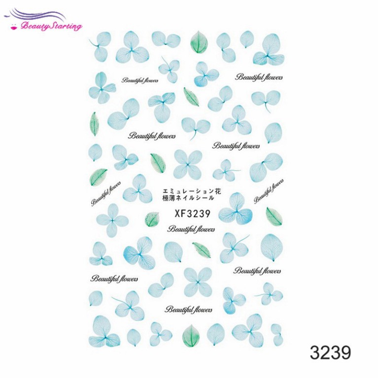 Sale 69%  Miếng dán móng tay nhiều kiểu tùy chọn phong cách mùa hè Hàn Quốc xinh xắn, XF3238 Giá gốc 21000đ- 19F69-5
