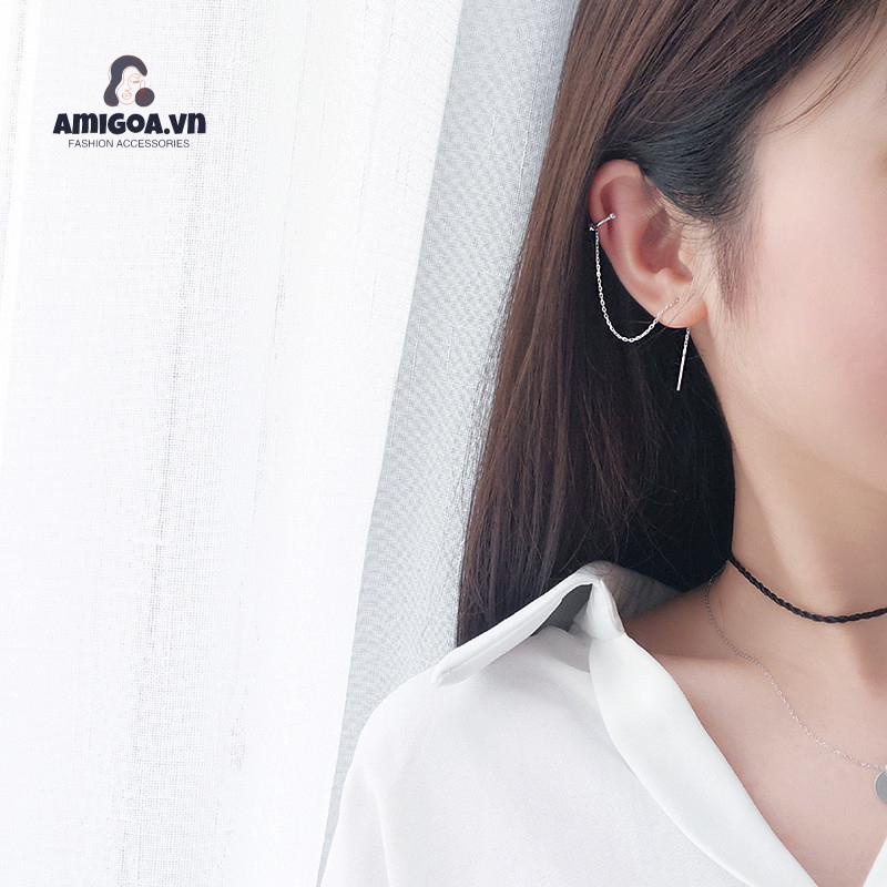 ✨✨Hoa Tai Dáng Dài Phối Tua Rua Phong Cách Hàn Quốc Cho Nữ