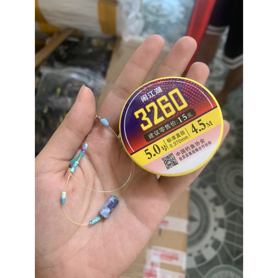 Dây Trục Câu Đài Buộc Sẵn 3260,Tàng Hình Cao Cấp , Cước Trục Fluorocacboncao Chống Mài Mòn Cực Cao