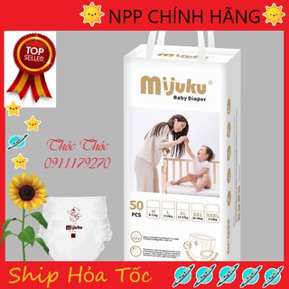 Bỉm Quần Mijuku size M/L/XL/XXL/3XL 50 miếng mp