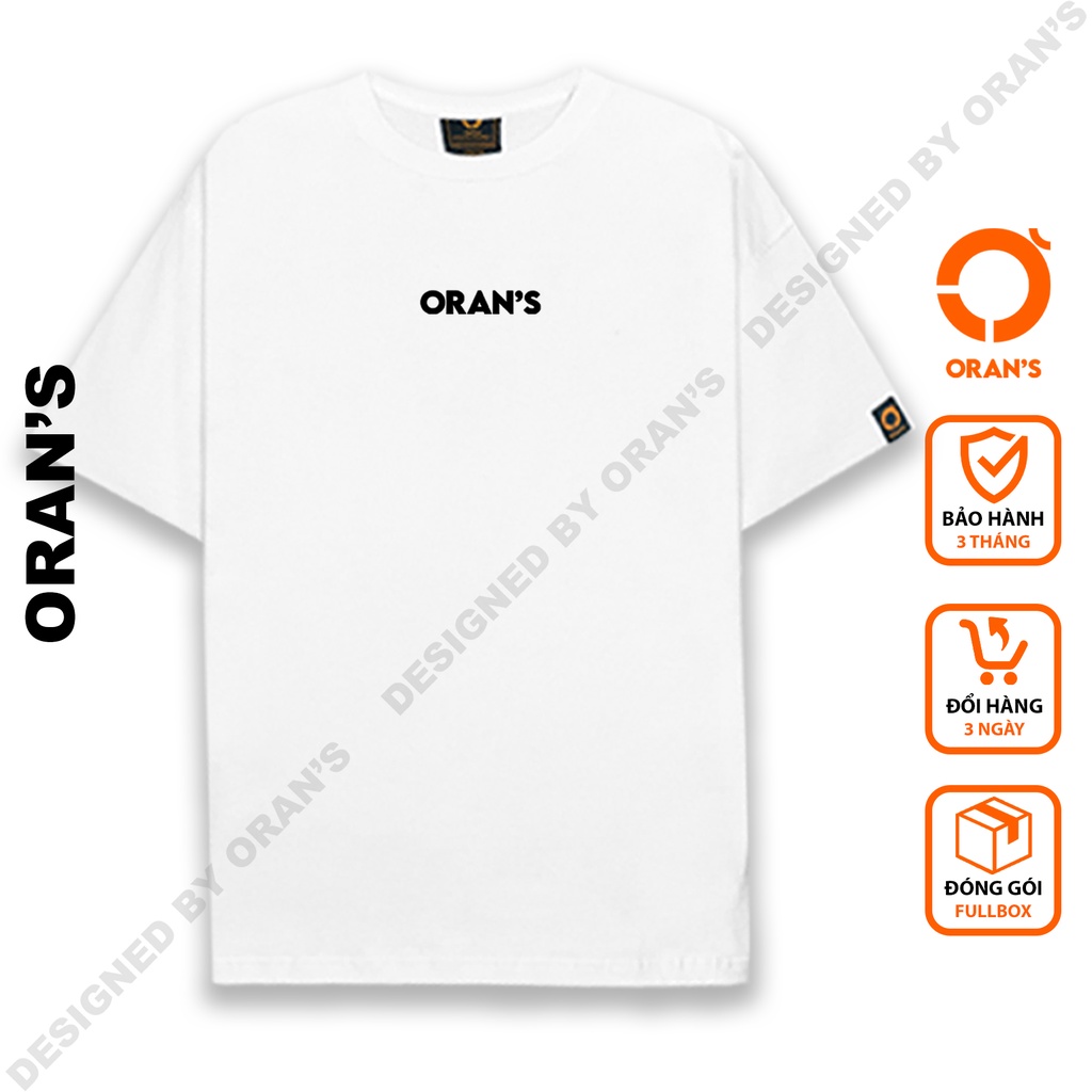 Áo thun basic ORAN'S tay lỡ Oversize chất COTTON 4C, FULLBOX - ORAN'S COUPLE - ORANS 01