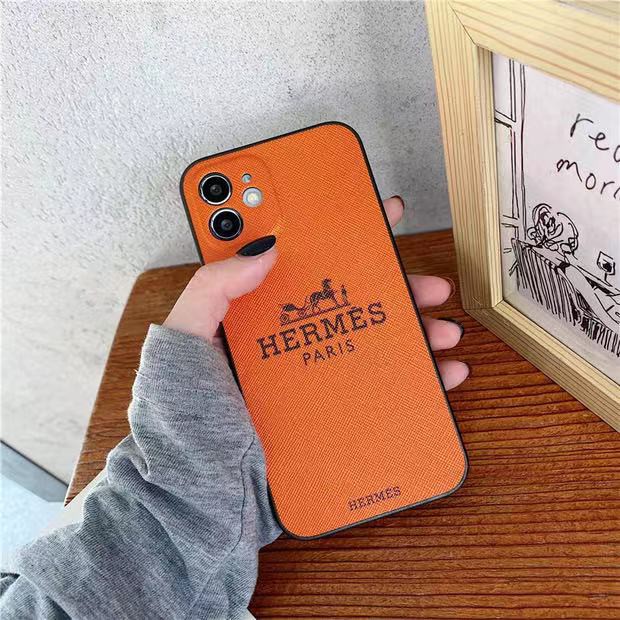 Ốp điện thoại in hình Hermes màu cam cho Iphone 11PMax 11 7 8 plus X Xs Xr Xs Max Se 12 12pro 12ProMax 13 13Pro 13Promax