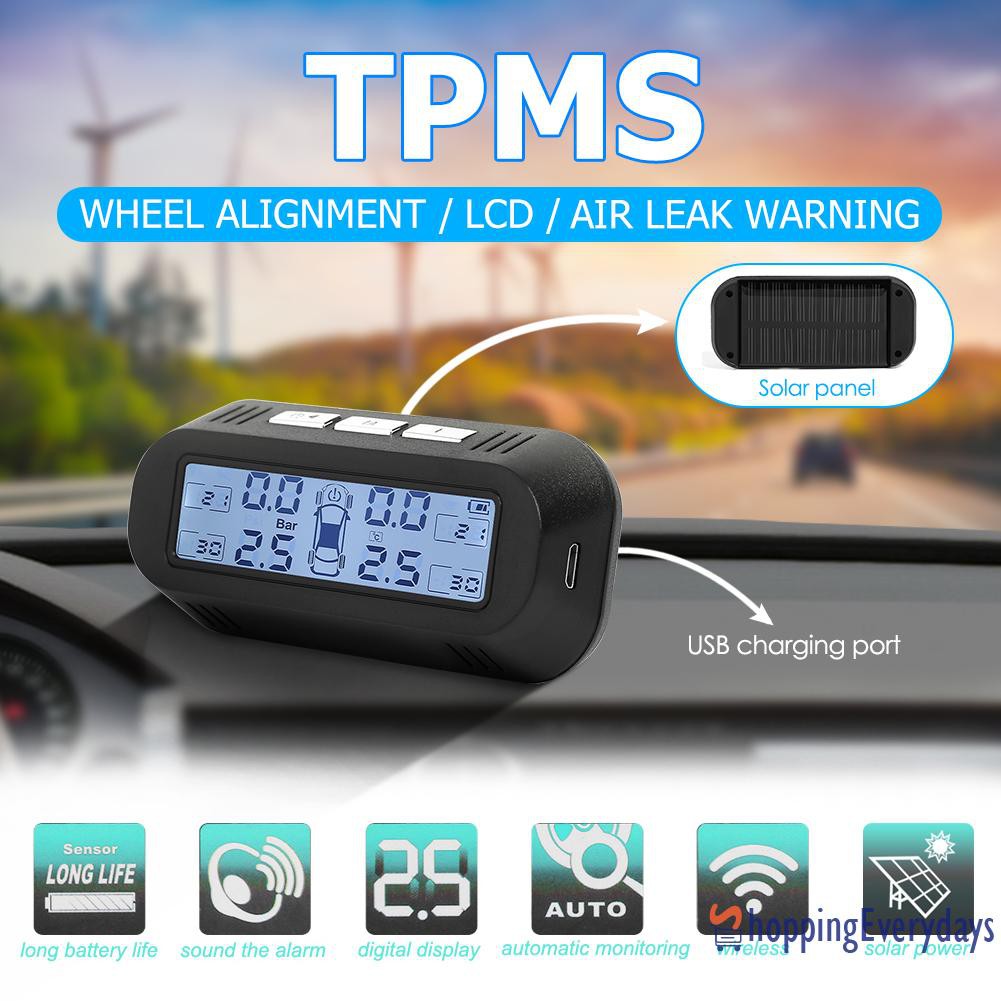 Hệ Thống Theo Dõi Áp Suất Lốp Xe Hơi Tpms Với 4 Cảm Biến An-10