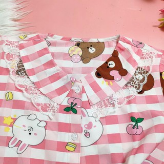 Bộ lụa hàn cổ sen viền ren