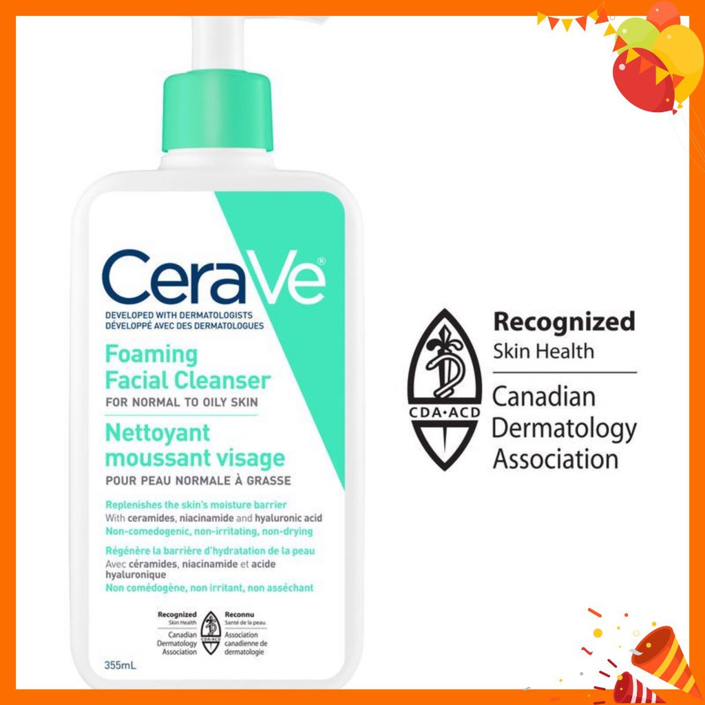 Sữa rửa mặt Cerave dịu nhẹ 236ml đủ bill