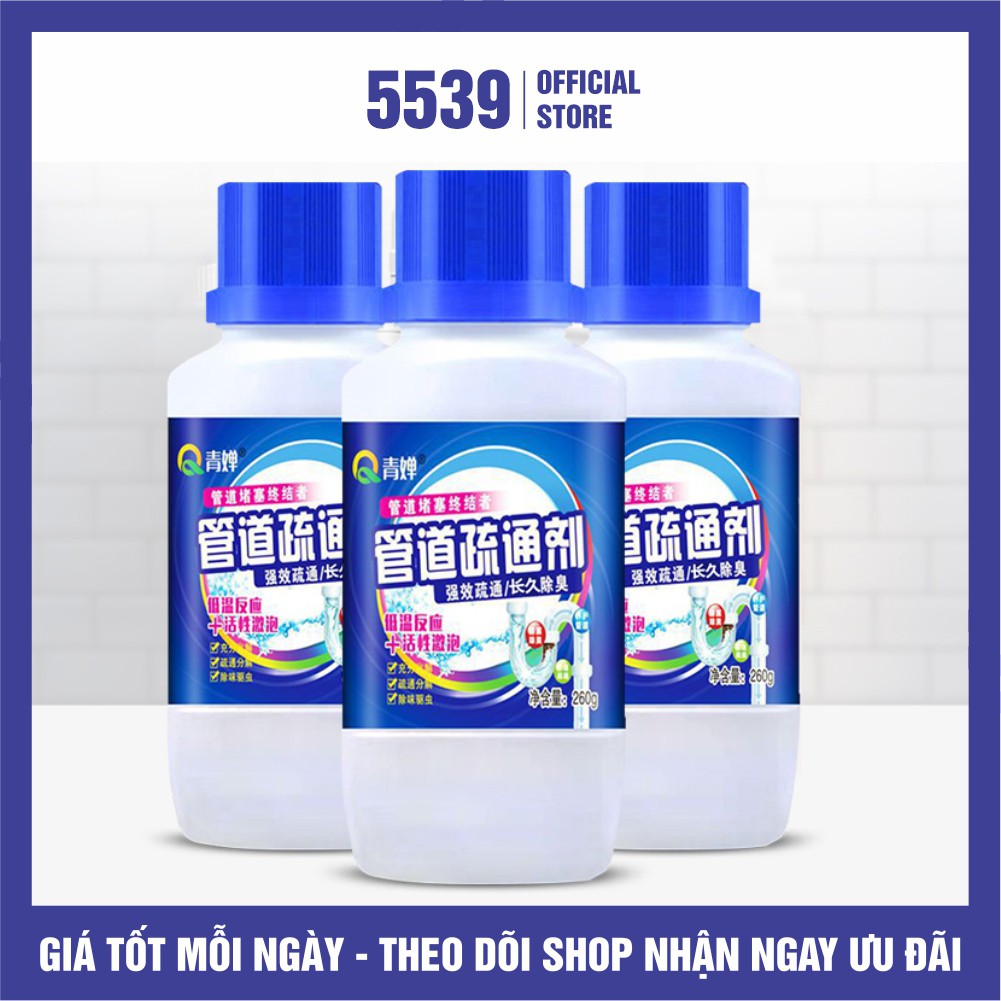 Bột thông cống ⚡️ CỰC MẠNH ⚡️ Bột thông cống, bồn cầu, bồn rửa tay cực mạnh - Shop 5539