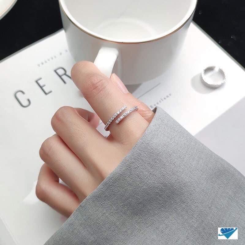 nhẫn bạc chất bạc ta xi phớt cực sáng