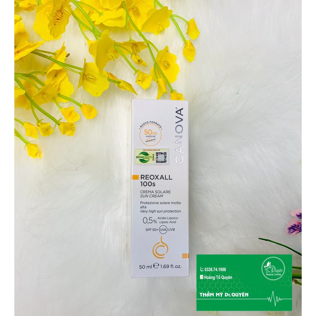 [CHÍNH HÃNG] Kem chống nắng CANOVA REOXALL 100S - SUN CREAM / dùng cho da nhạy cảm/kích ứng | BigBuy360 - bigbuy360.vn